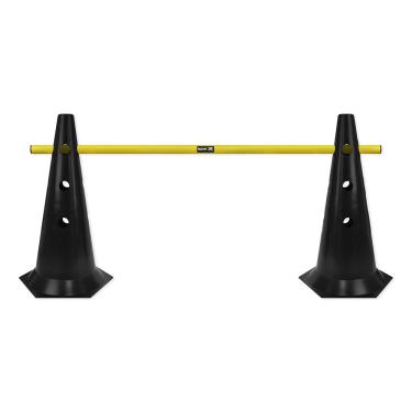 Imagem de Barreira de Salto com Cone 50cm Muvin – Ajustável Para Alturas 21cm, 31cm ou 41cm – Desmontável – Treinamento Funcional – Agilidade – Impulsão – Velocidade – Resistente – Durável - Boa Estabilidade