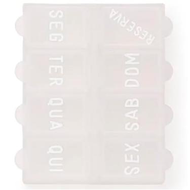 Imagem de Kit 3 Porta Comprimido Organizador Semanal de Capsulas Remédio