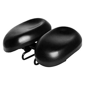Imagem de Selim de bicicleta acolchoado ajustável ergonômico com almofada dupla