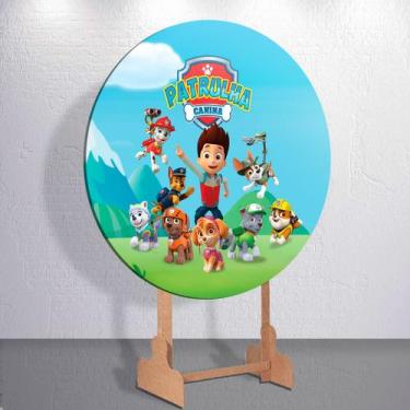 Imagem de Capa p/ Painel Festa Decoração Infantil Patrulha Dog Salvadoral Redond