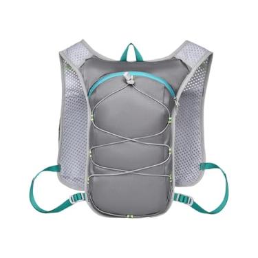 Imagem de predolo Colete de Hidratação Mochila de Hidratação para Caminhadas Escalada Mochila Ajustável para Caça Caminhada Ciclismo Esportes Ao Ar Livre, Cinza