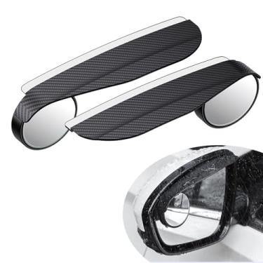 Imagem de Espelho retrovisor de sobrancelha de chuva de carro com espelhos ajustáveis à prova de chuva e antirreflexo ampliam o campo de visão, adequado para motoristas iniciantes viajarem com segurança (padrão