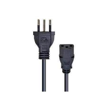 Imagem de Cabo de Forca Tripolar para Fonte 3X0,50 MM 250V 10A - 3 Metros - Vini
