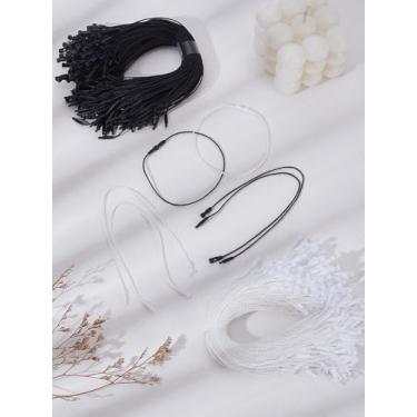 Imagem de 400 peças de prendedor de gancho, laços de fio de poliéster para agrupar fone de ouvido carregador de telefone gerenciamento de cabos de computador em casa escritório cozinha escola, 13,5-20x0,37