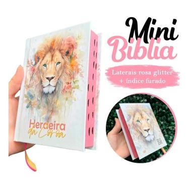 Imagem de 3X Mini Bíblia Feminina Infantil De Bolsa Com Índice Letra P