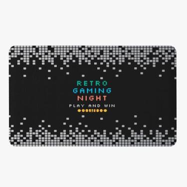 Imagem de Tapete Para Quarto Infantil Estampado Retro Game 60cm x 40cm - Base An