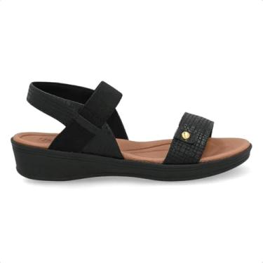 Imagem de Sandalia Usaflex Couro Tira Ref Ud04004 Preto 39