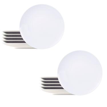 Imagem de Prato Raso de Porcelana Leonora 25cm 12 Unidades - Tramontina 96010/204