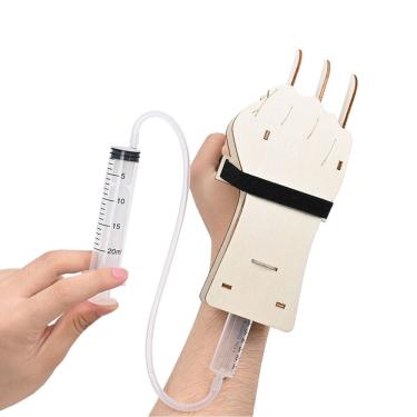 Imagem de Kit de garras manuais robóticas hidráulicas de madeira DIY STEM Science Ex