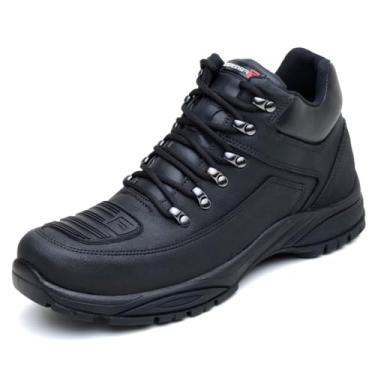 Imagem de Bota Segurança Motoqueiro Masculina Coturno Tratorado Adventure Solado Borracha Confortavel Tamanho:37;Cor:Preto;Gênero:Masculino;Departamento BS:Esporte