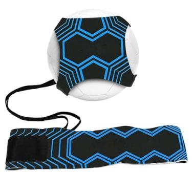 Imagem de Equipamento de treino de futebol para crianças com cinto ajustável e corda elástica para bolas 3, 4 e 5