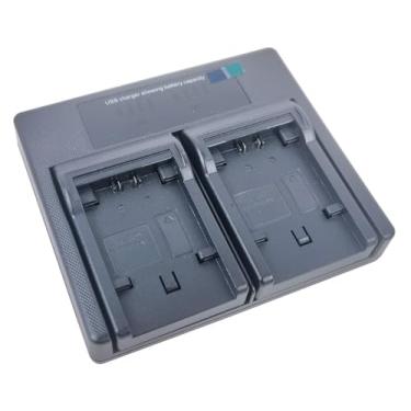 Imagem de Carregador de bateria duplo USB para câmera Sony NP-FV100 NP-FH100 NP-FV70 NP-FH70 NP-FH30 NP-FH50 NP-FP30 NP-FP50 NP-FP70/FP71 NP-FP90 DCR-DVD DCR-HC DCR-SR HDR-CX HDR-XR