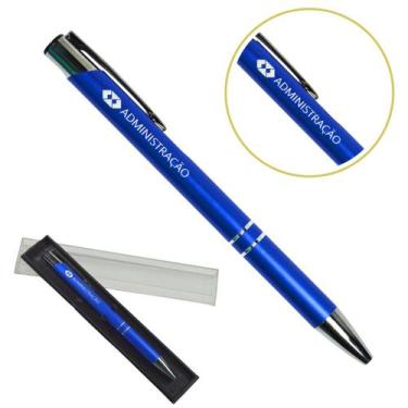 Imagem de Caneta Personalizada Coloridas Cursos Metal Profissional Administração