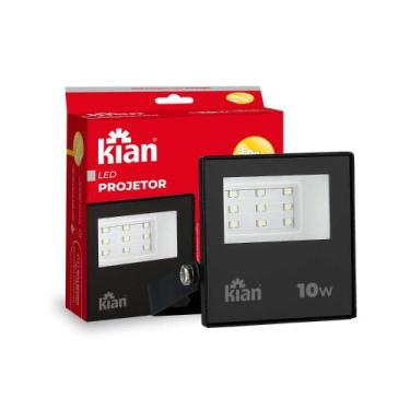 Imagem de Refletor 10w Led Rua Poste Energia Bivolt Prova Dágua Watts Branco Que