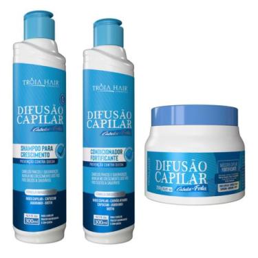 Imagem de Kit Crescimento e Anti Queda - Difusão Capilar Troia Hair 300ML - Troi