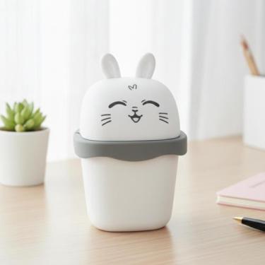 Imagem de Lixeira De Mesa Quarto Escritório Presente Criativo Capivara Gato Urso