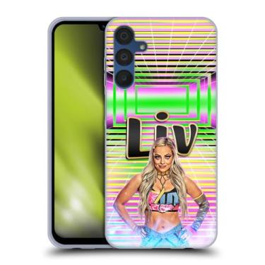 Imagem de Head Case Designs Capa de gel Liv Morgan oficialmente licenciada pela WWE Portrait [proteção de grau militar] compatível com Samsung Galaxy A15 e compatível com MagSafe