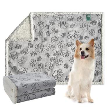 Imagem de Cobertor para cães Qeils Waterproof Reversível Sherpa 76x102cm