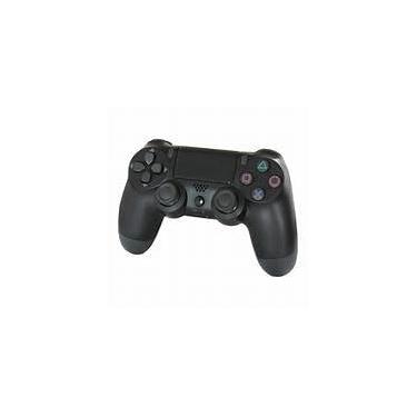 Imagem de Doubleshock Controle Sem Fio para PS4, Compatível com PlayStation 4, PC e Android, Sensor Six-Axis, Touch Pad, Função Vibração, Bateria Recarregável, Preto, com Cabo USB