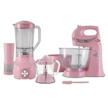 Imagem de Kit Britânia Cozinha 3 em 1 liquidificador + espremedor - 110v(Rosa 110v)