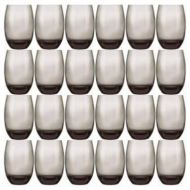 Imagem de Jogo De Copos Nadir Long Drink Aruba 465Ml Fumê Com 24 Peças