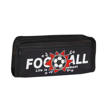 Imagem de Estojo de lápis Football de grande capacidade em tecido Oxford - yiwei