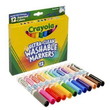 Imagem de Crayola Ultra Clean Washable Markers, Broad Line, 12 Count