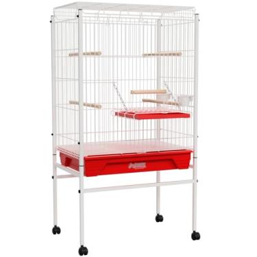 Imagem de Viveiro Grande para Calopsita Papagaio Ringneck Aves Luxo (Vermelho)