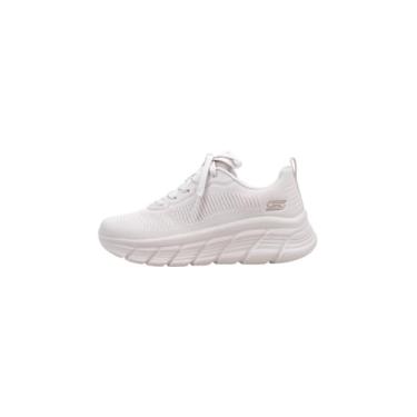 Imagem de Skechers Tênis feminino Bobs Sport B Flex Flying Hi, Off-white, 35