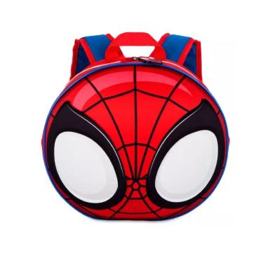 Imagem de Mochila  do Homem Aranha Mascara 3D Vermelha Disney 