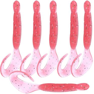 Imagem de Kit 6 Iscas Artificiais Grub 12cm 9.2g Robalo Tucunaré Trairão Dourados Tabaranas-Unissex