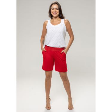 Imagem de Shorts Pau a Pique Moletinho Vermelho