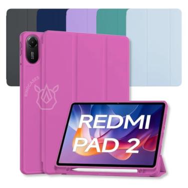 Imagem de Capa Smart Case para Xiaomi Redmi Pad 2 11'' – Magnética, Sleep/Wake, Suporte para Caneta, Tampa Magnética e Suporte Integrado (Rosa-pink, Apenas Capa)