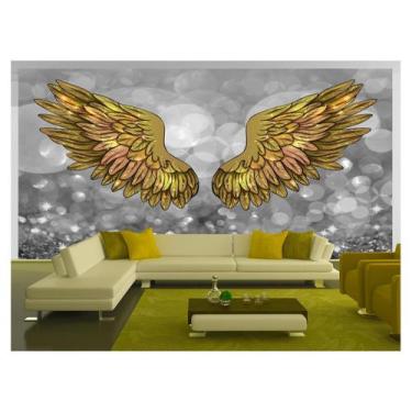Imagem de Papel De Parede 3D Arte Asas Selfie Insta Cores 3,5M Tra295 - Você Dec