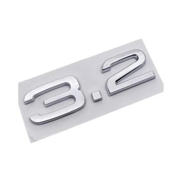 Imagem de Emblema Adesivo 3D ABS Para Porta-Malas De Carro Para Audi A3 A4 A5 A6