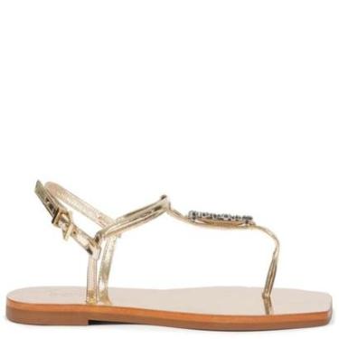 Imagem de Sandália Rasteira Schutz Dourado-Feminino