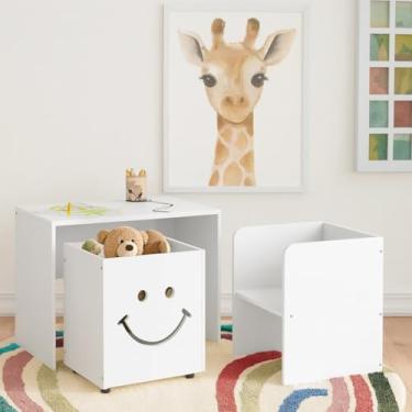 Imagem de Mesa infantil Alegra Smile Nicho Cadeira MDF Branco