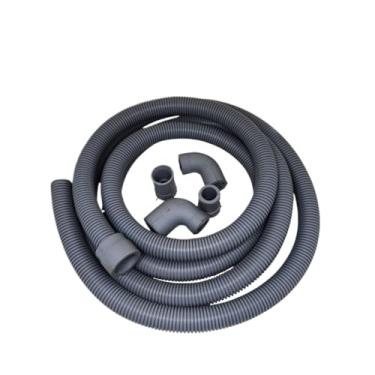 Imagem de Mangueira de drenagem universal, 3 metros, 5 em 1, adequada para máquinas de lavar roupa e pequenas pias de lavanderia