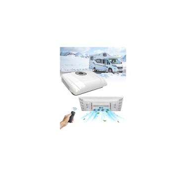 Imagem de Treeligo Ar condicionado RV 24V, unidade A/C de teto de resfriamento rápido de 13500 BTU, ar-condicionado de trailer silencioso de 24 volts para trailer, caminhão, caravana, trailers, tratores, van