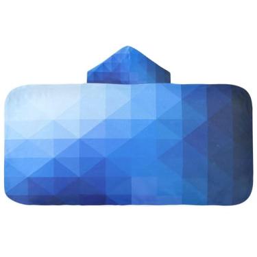 Imagem de CEBUGI Toalha de banho com capuz de fundo abstrato para crianças toalha de banho macia absorvente com capuz 127 x 59,7 cm toalha de banho de praia para meninos e meninas