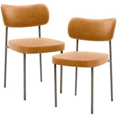 Imagem de Kit 02 Cadeiras Para Sala De Jantar Melina Base Arena L02 material sin