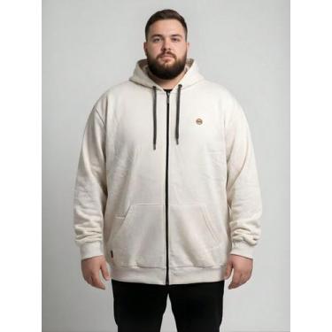 Imagem de Jaqueta de Moletom Masculino Plus Size SORTIDO VARIADO  Jaqueta com Zi