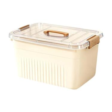 Imagem de Generic Caixa organizadora com alças e fecho, com tampa, ideal para guardar roupas, mochilar e atividades ao ar livre, 35x26x18cm