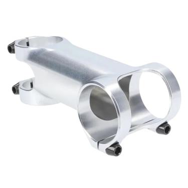 Imagem de Mesa de Bicicleta MTB/Estrada/Gravel Ultraleve, Fabricada em Liga de Alumínio 7075 T6 CNC, Apenas 67g, Ângulos de Inclinação de 6 a 17°(90mm SilverAngle -17)