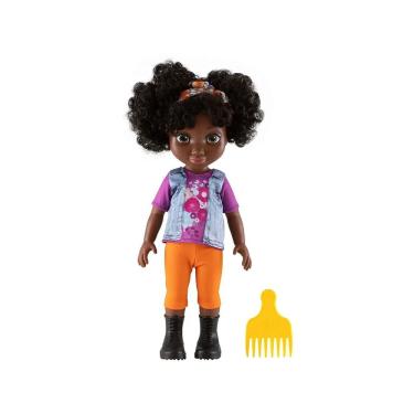 Imagem de Boneca Zuri Cabelos Cacheados com Pente - Baby Brink