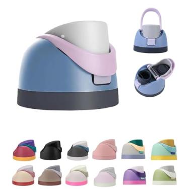 Imagem de Tampa de substituição para garrafa de água Owala FreeSip, peças de reposição compatíveis com Owala Freesip 473 ml, 680 g, 946 ml, 1,134 g, tampa de canudo à prova de vazamento com alça de transporte