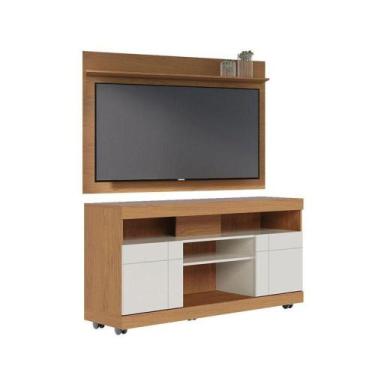 Imagem de Rack Bancada Yara E Painel Para Maia Freijó Off White  Colibri - COLIB