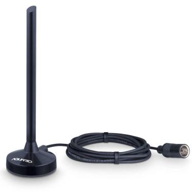 Imagem de Antena Digital Hdtv Cabo 2,5m Conector F Macho Dtv-100p