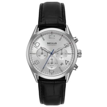 Imagem de Relógio Seculus Masculino Cronografo Couro 77308G0svnc1
