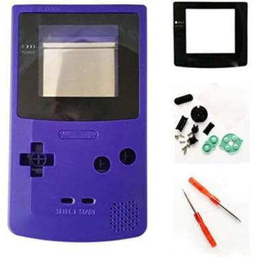 Imagem de Ambertown Capa de substituição completa para Gameboy Color GBC (Roxo)